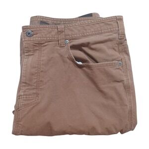 prAna Breathe Mens Tan Canvas Workwear‎ Bootcut Carpenter Pants 38